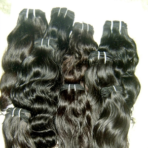 Cheveux naturels indiens vierges non traités 100 % Remy, tissage de 100 g, double trame machine, meilleure qualité, vente chaude - Product Image 1