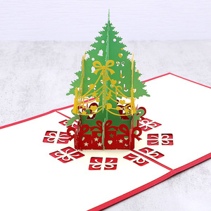 Tarjetas <span class=keywords><strong>de</strong></span> Felicitación Navideñas 3D Hechas a Mano <span class=keywords><strong>de</strong></span> Papel Reciclado con Impresión Personalizada al por Mayor <span class=keywords><strong>de</strong></span> Santa Claus -up, <span class=keywords><strong>de</strong></span> Lujo para Regalos <span class=keywords><strong>de</strong></span> Navidad - Product Image 2