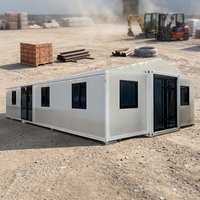 Huaying Maison-conteneur moderne extensible de 40 pieds, étanche et résistante au vent, pour usage hôtelier