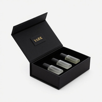 Nouveautés de design luxueux, flacons de parfum vides avec boîte, impression de logo personnalisée, 30 ml, 50 ml, 100 ml
