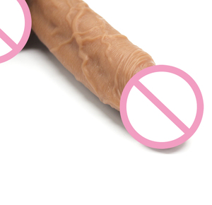 100 Artikel Doppel lagiger geäderter realistischer Dildo für Frauen, weicher flüssiger Silikon dildo <span class=keywords><strong>penis</strong></span> mit Saugnapf - Product Image 5