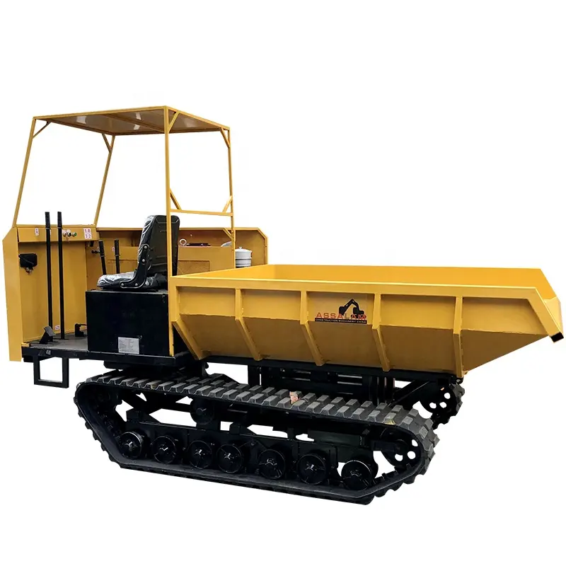 Mini crawler dumper dumper caminhões trilha de borracha 2 toneladas pequeno transportador com melhor preço