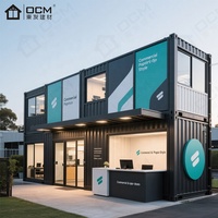 Maison préfabriquée extensible en conteneur maritime en acier de 20/40 pieds, prête à être expédiée, 3, 4 ou 5 chambres, mini-maison préfabriquée pour magasin ou parc