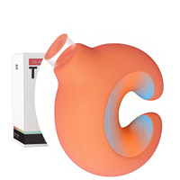 App-gesteuerter Tragbarer Slip-Vibrator für Frauen Saugender Vibrierender U-förmiger Rosen-Vibrator G-Punkt-Stimulator