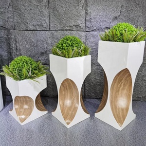 Nordic Big Size FRP Planter Fibreglass flower pots for Hotel Restaurant Home Garden Decor