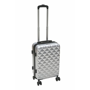 Set di 2 Valigie in Policarbonato+ABS Argento con Finitura Diamantata - Product Image 2