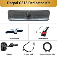 Caméra de tableau de bord Deepal G318 H10 Pro avec écran rétroviseur 2K 9,2 pouces, double objectif avant et arrière, WiFi, certifiée CE FCC, de qualité OEM