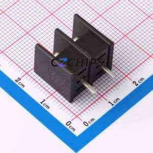 XDWR-0762-02P Barrier Terminal Block Through hole Component (THT),P=7.62mm Connector Straight Pin 20A 300V - Product Image 2