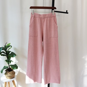 Chine usine femmes décontracté extérieur haute rue vierge <span class=keywords><strong>pull</strong></span> pantalon ensemble surdimensionné <span class=keywords><strong>chaud</strong></span> plat tricoté longue couleur unie d'origine - Product Image 6