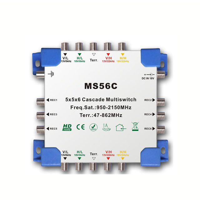 MT-7800 950~2150MHz 8 satellite 8 SAT 47~862MHz 1 Terr. IF 9*9*16 cascade multiswitch quante module