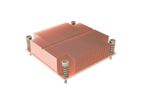 FEZCOOL LGA1700-1U1C Radiateur de serveur CPU à dents fines, plaque de refroidissement LED avec base en aluminium, ventilateur en cuivre élégant