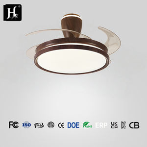 Ventilateur de plafond LED moderne minimaliste nordique, haute qualité, silencieux, 5 pales, avec télécommande, pour la maison et le bureau - Product Image 3