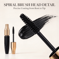 Mascara en gros personnalisé avec logo, waterproof, longue tenue, recourbant, volumisant, allongeant, fibres de soie 4D, végétalien, sans cruauté animale