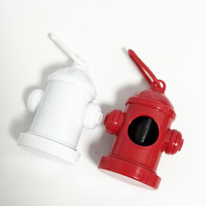 Fire Hydrant Poop Bag Dispenser Plastic Portable Pet Waste Disposal Container Red And White Color Options - Product Image 4