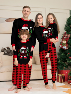 Novos Conjuntos de Pijamas de Natal para Mãe, Pai e Filho, Pijamas de Natal para Família com Cães e Animais de Estimação - Product Image 6