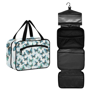 Customs logo Fashion Large Capacity Travel Makeup Bag Daily Outdoor Portable Wash Bag <b>Ladies</b> Cosmetic Bag - Product Image 2
