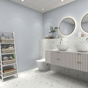 Morandi 마이크로 시멘트 600x1200mm 매트 단색 전신 미끄럼 바닥 벽 도자기 타일 - Product Image 4