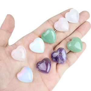20mm a forma di cuore in pietra naturale ametista sciolto fatto a mano liscia di cristallo guarigione decorazione di pietre preziose 2cm - Product Image 2