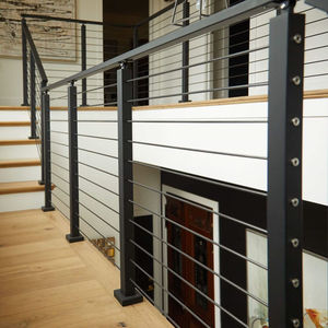 DAIYA บันไดในร่มลูกกรงที่มีสีดำโพสต์ราวบันไดก้านออกแบบบาร์ - Product Image 1