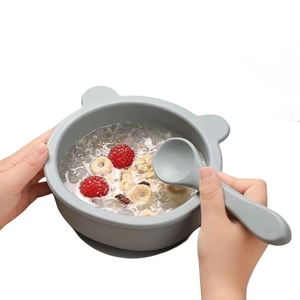 Platos <span class=keywords><strong>para</strong></span> Bebé con Ventosa |   Tazón de Silicona Antideslizante <span class=keywords><strong>para</strong></span> Bebés, Niños Pequeños e Infantes |   Silicona de Grado Alimenticio, Suave, Segura y Libre de BPA - Product Image 5