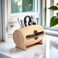 Ensemble de 4 ouvre-bouteilles en bambou avec support en bois, cadeaux promotionnels d'entreprise, souvenirs, articles cadeaux personnels, promotion