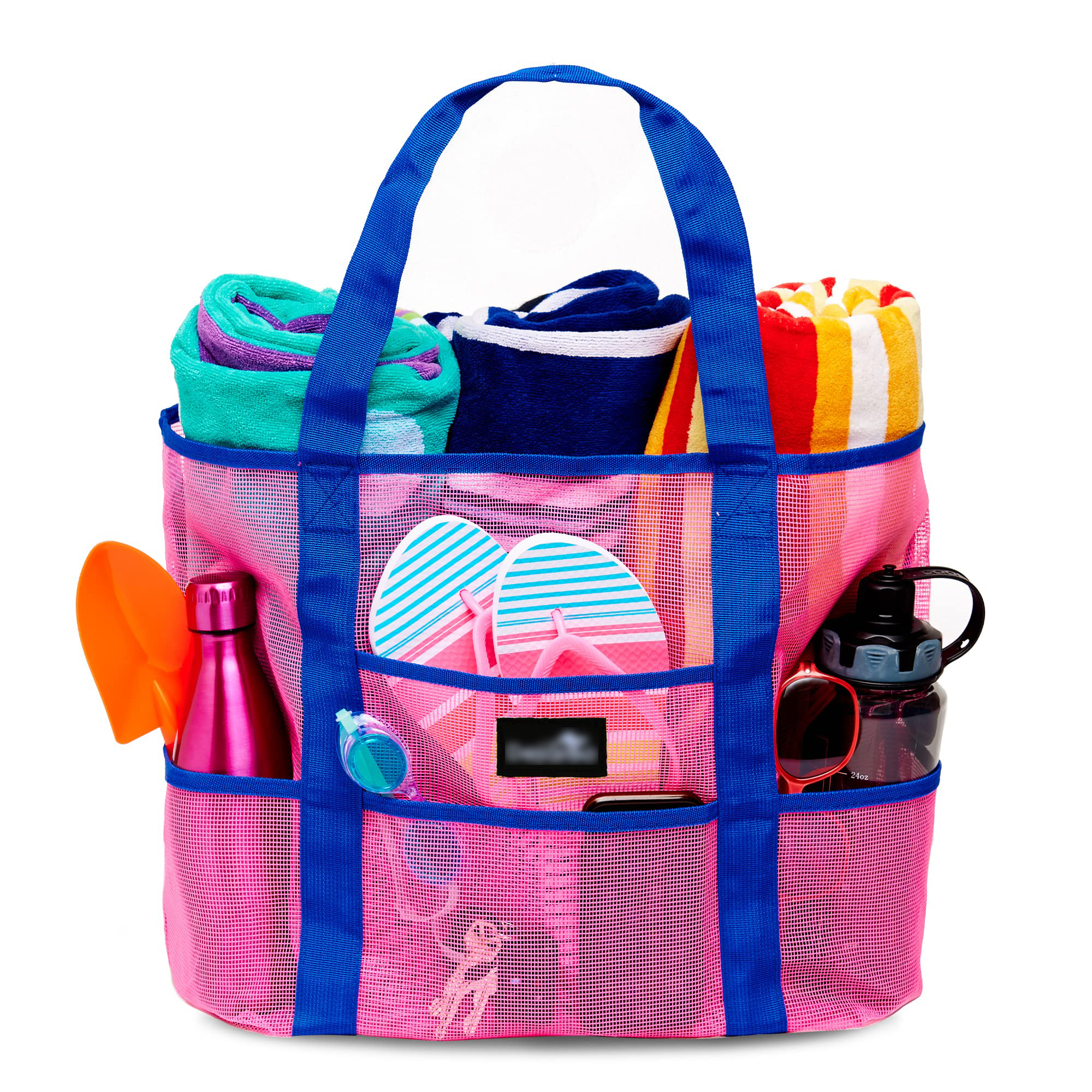 Pink With Blue Handles