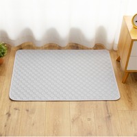 Couverture imperméable pour animaux de compagnie (chiens et chats), lavable et réutilisable, tapis chaud quatre saisons en velours de coton doux, anti-urine, motif empreintes de pattes épaissi