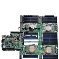 Untuk Prosesor Motherboard Server Empat Arah Supermicro E5-4600 V4/v3 Keluarga DDR4-2400MHz C612 LGA 2011 X10QRH+ Rev: Versi 1.01