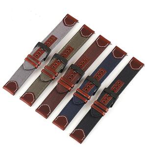<span class=keywords><strong>Bracelet</strong></span> en toile pour Samsung Galaxy Watch 6 5 4, universel, pour <span class=keywords><strong>Seiko</strong></span>, 20mm, 22mm, pour Casio, <span class=keywords><strong>Bracelet</strong></span> de Sport rétro - Product Image 3