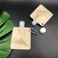 AT PACK Pochette à café avec bec verseur 20ml 50ml Pochettes à bec verseur en papier kraft personnalisées Pochette à boisson liquide réutilisable avec bec verseur pour jus d'eau