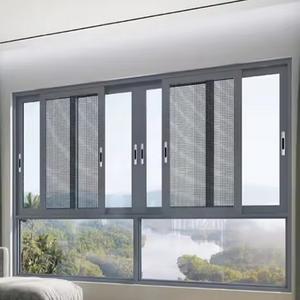 Fenêtre coulissante avec <span class=keywords><strong>verre</strong></span> clair trempé 5 mm, <span class=keywords><strong>cadre</strong></span> en aluminium pour maison - Product Image 6