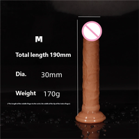 Dildo en silicone souple, réaliste, pour femmes, texture de peau flexible, ventouse puissante, grand dildo, jouets sexuels pour adultes