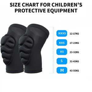 واقيات ركبة وكوع مرنة وسميكة للتدريب على التسلق، مضادة للصدمات وغير زلقة، مصنوعة من السباندكس والنايلون، واقيات تكتيكية للأطفال - Product Image 3