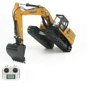K336 Mainan Mobil Mainan Truk Derek Hidrolik Excavator Logam Penuh Skala 1:16 Remote Control