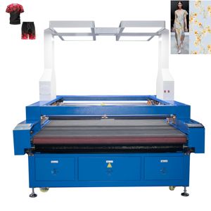 Machine de découpe laser CO2 panoramique automatique 1825 à double tête pour l'industrie textile et de l'habillement - Product Image 1