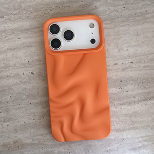 Custodia per Telefono con Effetto Ondulato 3D Arancione Opaco per <span class=keywords><strong>iPhone</strong></span> 17 16 15 <span class=keywords><strong>14</strong></span> 13 12 11 <span class=keywords><strong>Pro</strong></span> <span class=keywords><strong>Max</strong></span> 17pro, <span class=keywords><strong>Cover</strong></span> Posteriore Antiurto in <span class=keywords><strong>Silicone</strong></span> Morbido - Product Image 5