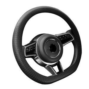 Accesorios decorativos <span class=keywords><strong>para</strong></span> Interior de coche, Kit de cubierta de <span class=keywords><strong>volante</strong></span> con patrón de panal de abeja de silicona, con freno de mano, pomo de engranaje, <span class=keywords><strong>funda</strong></span> - Product Image 2