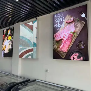 Backlit light durable fabric LED frame advertising display outdoor light box signs snap aluminum light box