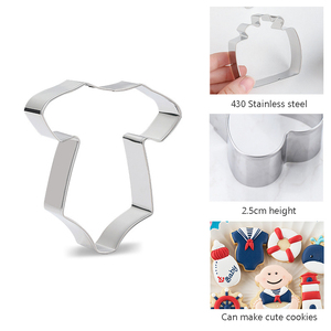 <span class=keywords><strong>Emporte</strong></span>-pièce en métal à thème bébé pour la fête prénatale, Keksausstecher, moule à pâtisserie, outils de cuisson, fournitures de décoration de gâteaux - Product Image 2