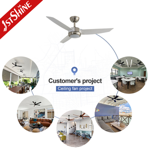 1stshine LED ventilador de techo popular 48 pulgadas ABS aspas diseño colorido <span class=keywords><strong>3</strong></span> colores LED iluminación ventilador de techo - Product Image 5