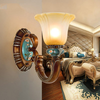 Lampe murale simple de style country américain, pour chambre à coucher, chevet, salon rétro, fond de télévision, escalier, bureau, couloir, simple