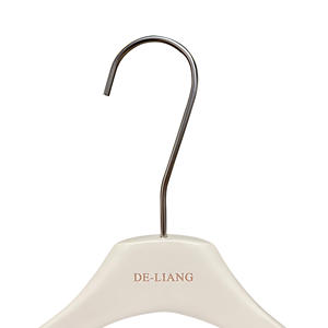 High Quality Ivory Hanger Set White <strong>Clothes</strong> Display Rack Logo Customization Luxury Non-Slip Suit Coat Pants Hanger Mannequin - Product Image 3