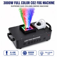 Machine à brouillard CO2 multicolore, colonne de fumée LED 1500W 3000W, teinture couleur intégrale pour concert, festival, spectacle sur scène