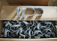 Sangle de fixation murale en PVC à deux trous de 1/2 à 3 pouces pour conduit électrique Sch40, support non métallique en forme de U pour usage résidentiel