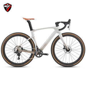 Venta al por mayor de fábrica: Bicicleta de carretera Gravel V3 700C RS de 24 velocidades con freno de disco hidráulico y fibra de carbono (25 años) (RS-24S, freno de disco, rueda) - Product Image 4