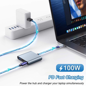 USB <b>C</b> to HDTV Multiport Adapter, USB <b>C</b> <b>Hub</b>, USB <b>C</b> to USB Adapter with 4K HDTV+ USB 3.0 5Gbps + 100W Power Delivery, USB <b>C</b> Dongle - Product Image 2