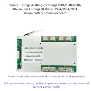Nhà máy cổ phiếu Pin BMS 3S 100A 150A 200a + đôi NTC + Cân bằng BMS 18650 - Product Image 3