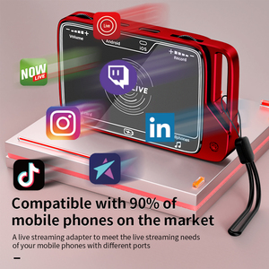 Tiktok phát sóng trực tiếp 8 pin + Loại C Card âm thanh trực tiếp Bộ chuyển đổi âm thanh Loa giao diện âm thanh mic Sạc Bộ chuyển đổi - Product Image 2