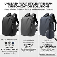 Mochila para Portátil de 15.6 Pulgadas con Puerto de Carga USB, Mochila de Viaje para Negocios, Resistente al Agua, Oxford, Antirrobo, Ligera