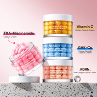 Crème en capsules de peptides GHK-Cu en gros sous marque privée, raffermissante, non grasse, pour peaux sensibles, soin du visage, crème GHK-Cu